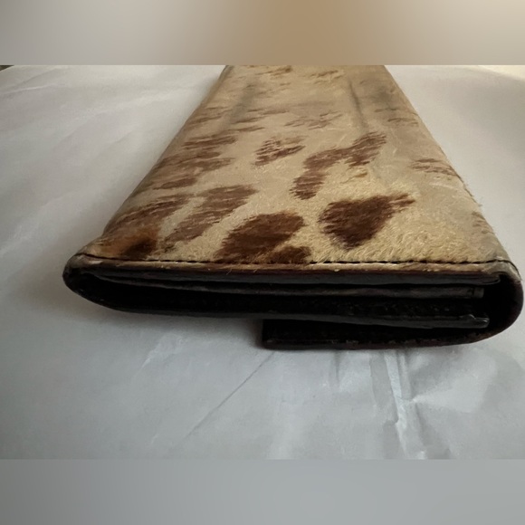 PRADA Leopard Print Pony Hair Wallet - Picture 6 of 7